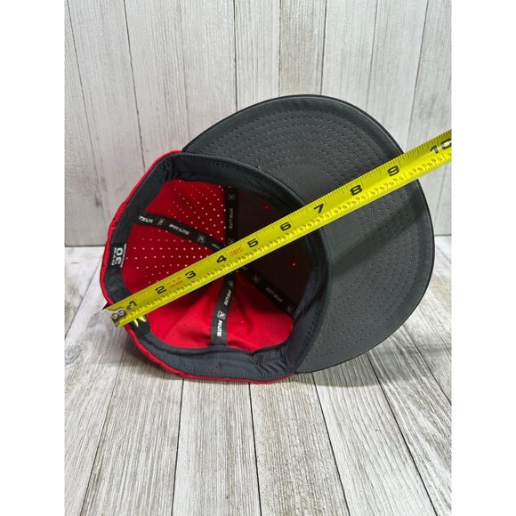 Richardson PTS30 Lite Baseball Cap Hat Flexifit XS/Small Red Black Uform Visor - Picture 5 of 7